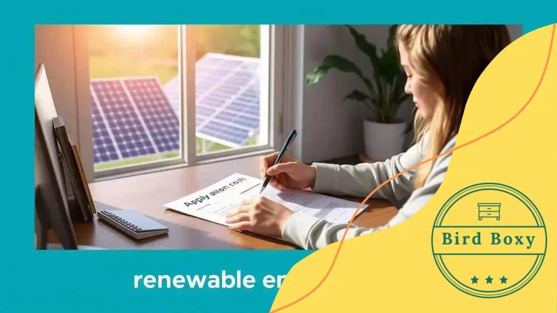 How to apply for renewable energy credits
