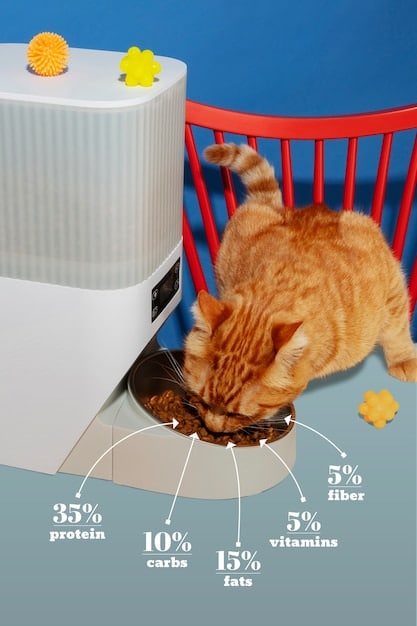 A close-up shot of an automatic pet feeder's control panel, showcasing the timer and portion settings. The image highlights the user-friendly interface and customization options.
