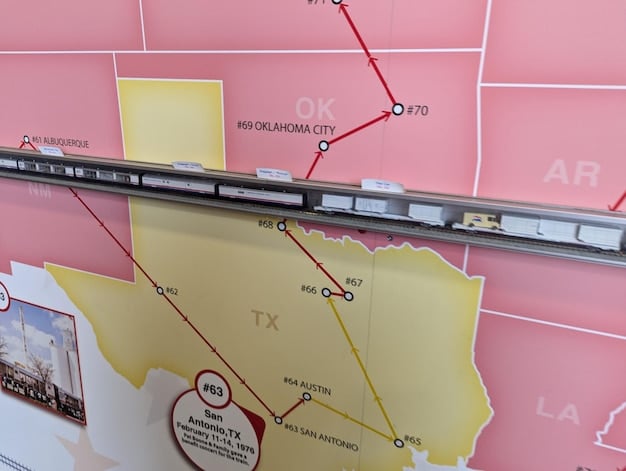 A graph comparing average commute times across different US states, highlighting states with the longest and shortest commutes.