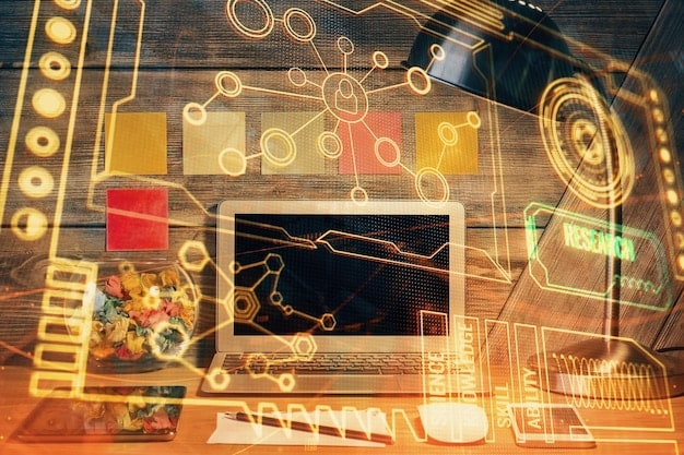 A digital collage showcasing icons representing various in-demand skills, such as coding, data analysis, project management, and digital marketing. The background is a blurred cityscape, symbolizing the integration of technology into urban life and professional environments.