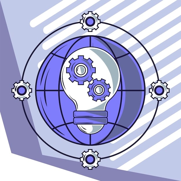 A graphic illustration depicting a lightbulb with gears inside, symbolizing the connection between innovation and practical implementation. Gears are in bright colors, set against a clean white background; some smaller gears are around the bulb in the background, symbolizing that many elements need to work together.