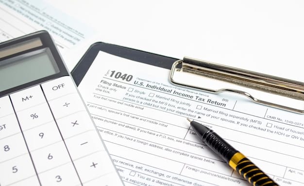 A close-up of a US Customs form being filled out, with a calculator and pen beside it, emphasizing the careful calculation required for customs valuation.