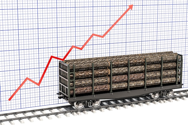 A graph showing successful import clearances over time, symbolizing the positive track record of an experienced customs broker. The graph should have labels like 