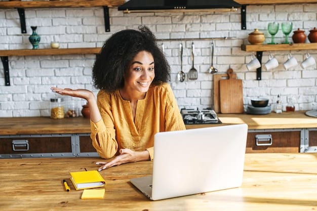 A person sitting at a desk at home, smiling while pointing at a laptop screen displaying a government unclaimed funds website. The image emphasizes the accessibility and ease of searching for 'Unbelievable! The US Government Holds Over $29 Billion in Unclaimed Funds' online.