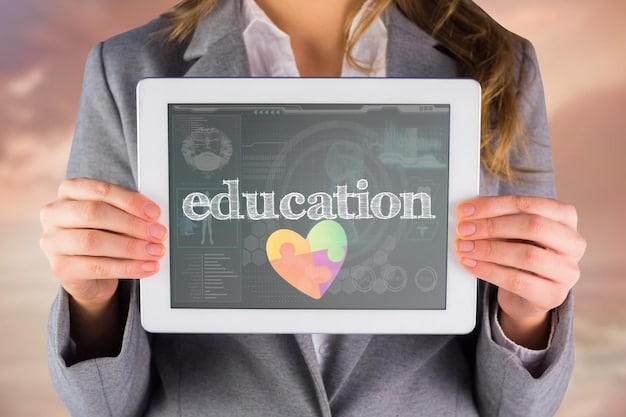 A concept image depicts a student's digital portfolio on a screen, with various academic and extracurricular achievements highlighted, symbolizing a holistic view of college readiness.