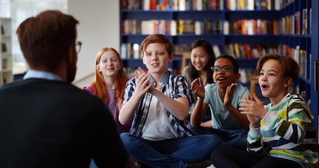 A student leading a debate club meeting, gesturing emphatically while other students listen attentively and take notes. The scene captures the essence of leadership, communication, and critical thinking, aspects crucial in Beyond the Classroom: 7 Extracurricular Activities That Impress College Admissions Officers.