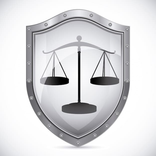 A shield with the scales of justice superimposed on it, symbolizing protection and fairness in trade practices. The US flag is subtly incorporated into the design, representing the legal framework of the United States. The image reinforces the importance of protecting your business by Navigating US Anti-Dumping Duties: Protect Your Business from Unfair Trade Practices.
