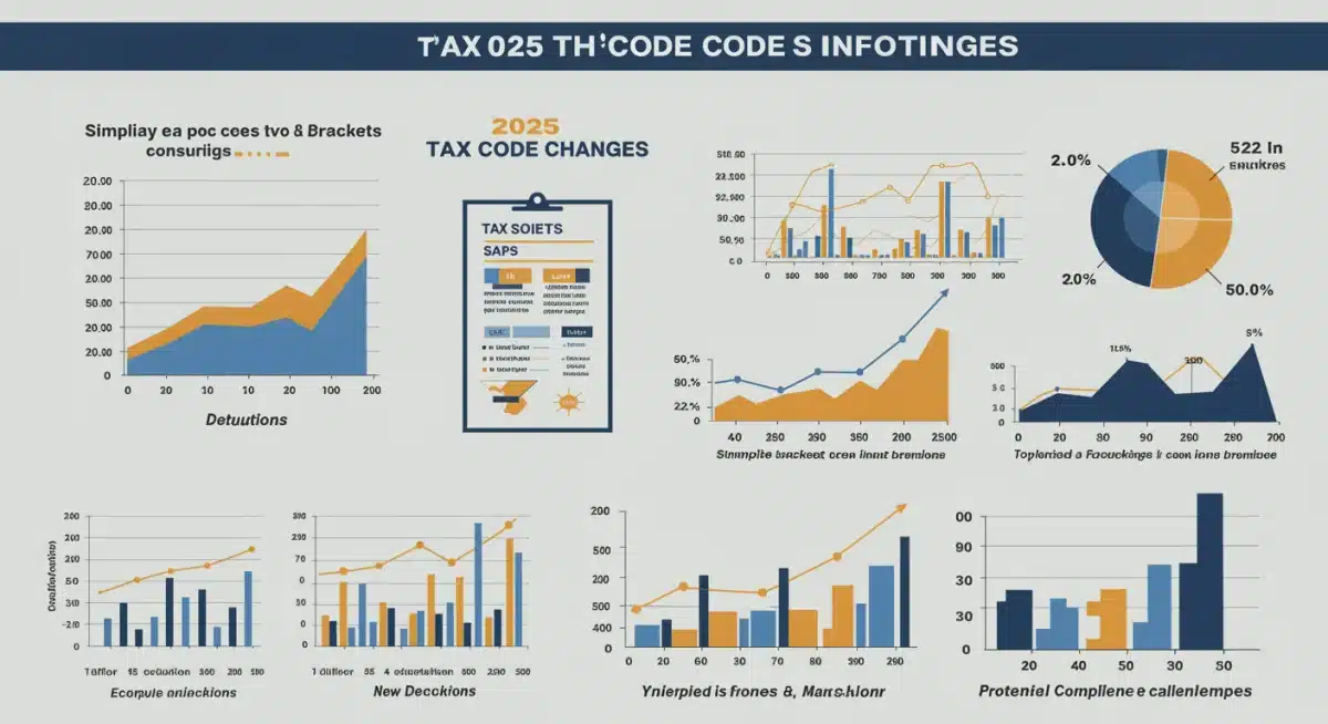 Infographic detailing key 2025 tax code changes for businesses
