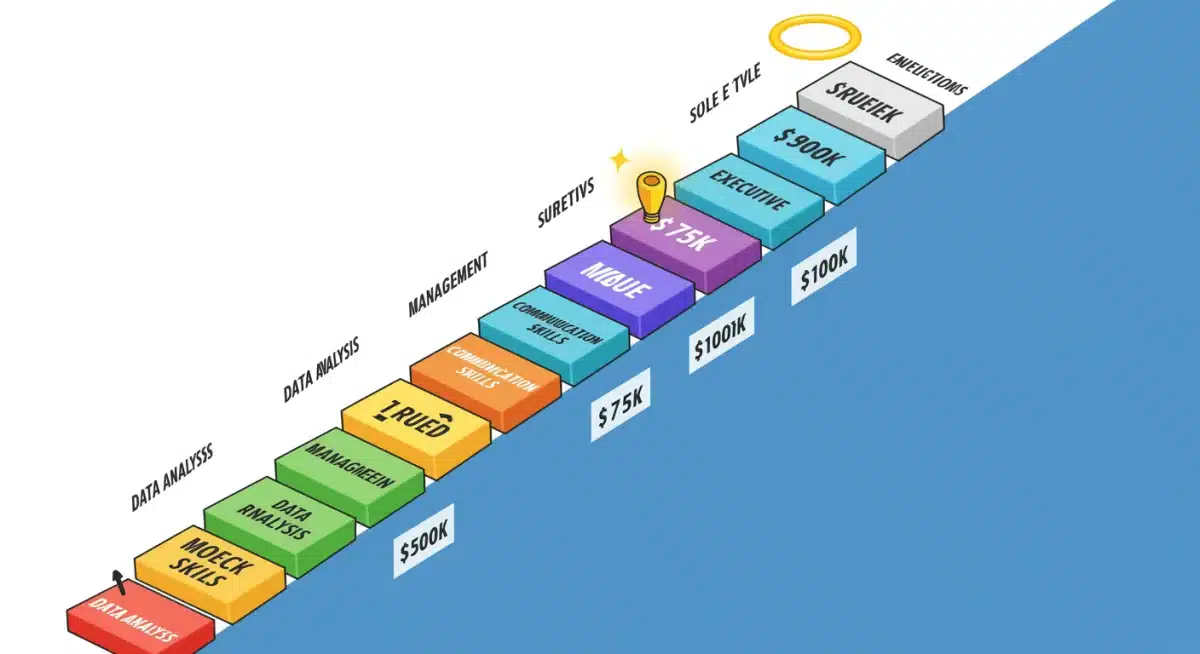 Career ladder illustrating progression with micro-credentials