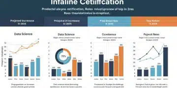 Career Advancement: Online Certifications for US Workers in 2025 Infographic on salary and job growth with online certifications