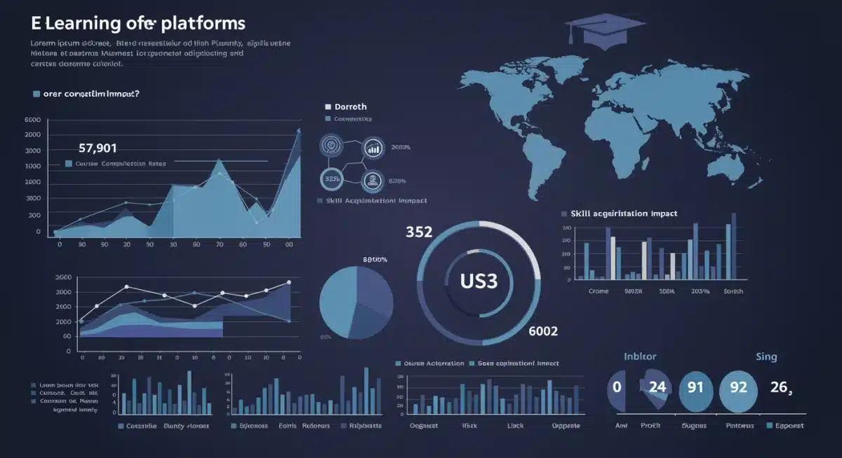 Infographic on e-learning platform effectiveness and career impact