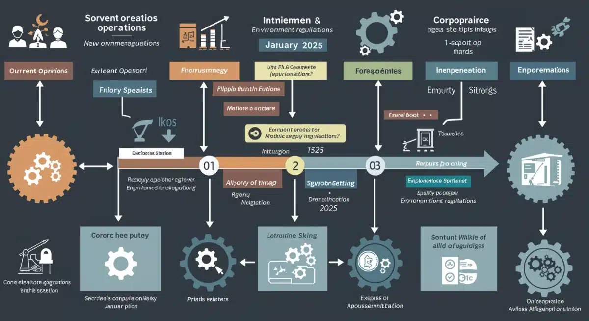 Timeline for environmental regulation compliance by January 2025