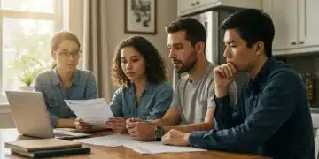 New FAFSA 2025-2026: Your Guide to Changes & Aid Family reviewing new FAFSA application on laptop for 2025-2026 financial aid