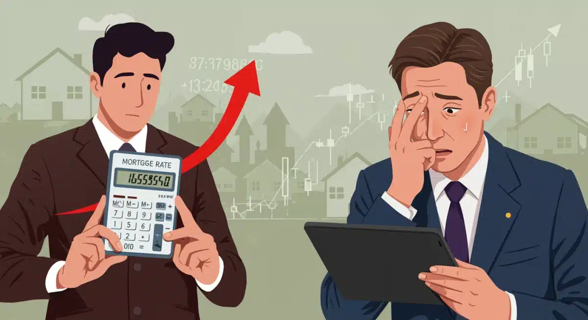 Homeowner and investor reacting to rising interest rates and financial changes