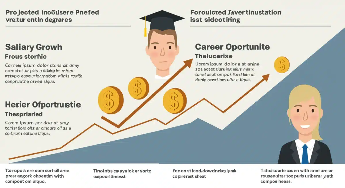 Projected salary and career growth for online degree holders