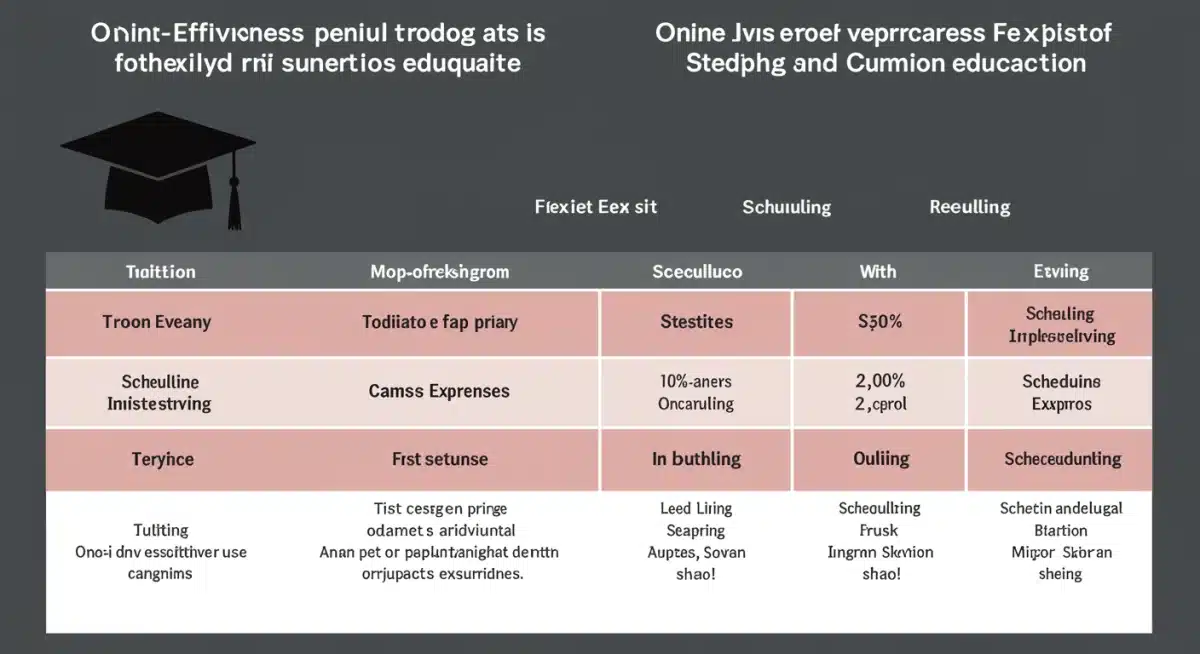 Cost-effectiveness and flexibility of online versus traditional degrees