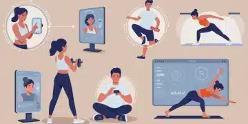 Diverse individuals utilizing personalized fitness technology in 2025