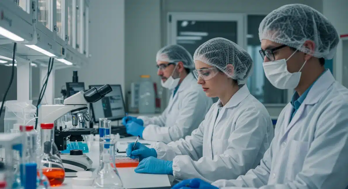 Scientists researching novel virus strain in laboratory