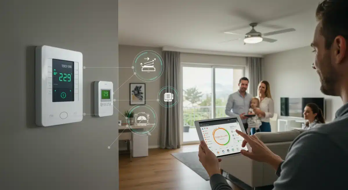 Smart home interior with advanced energy monitoring and control systems
