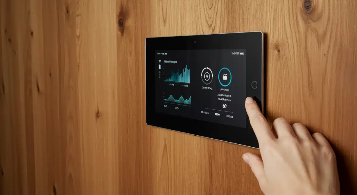 Smart home wellness technology integrated into a modern living space