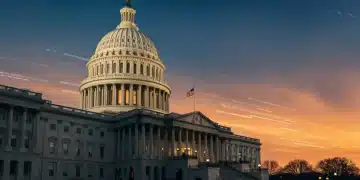 United States Capitol Building at dawn, symbolizing new immigration policy changes