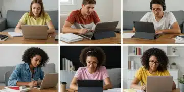 Mastering Remote Learning: 7 Essential Habits for US Students in 2025 US students mastering remote learning with essential habits in 2025