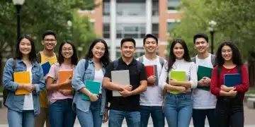 Scholarship Opportunities 2025: US Financial Aid Guide Diverse US students optimistic about 2025 scholarship opportunities on campus.