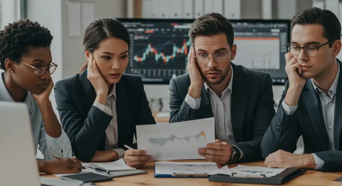 Homeowners discussing loan implications of Federal Reserve rate hike