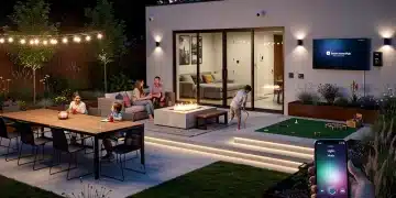 Modern American backyard with diverse outdoor living zones for 2026 trends