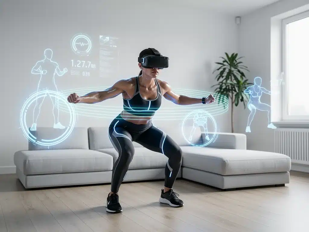 Virtual reality fitness training at home